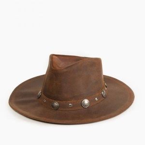 Minnetonka buffalo nickel brown leather hat